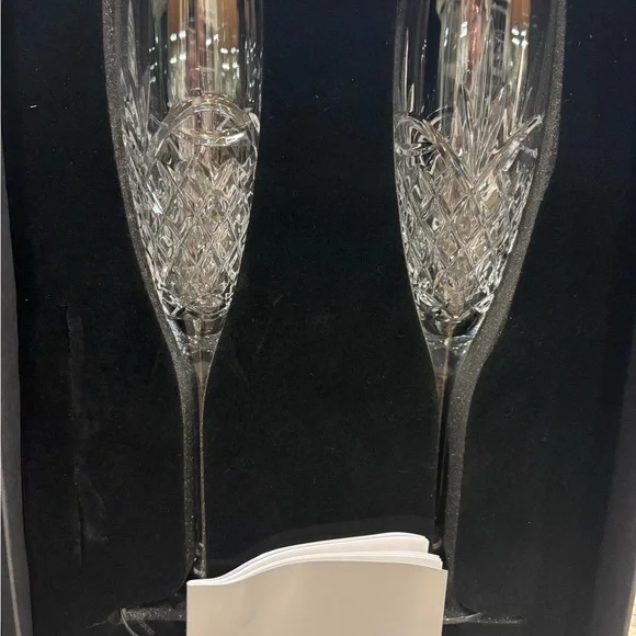NIB Waterford Crystal Love Flutes - Picture 3 of 13